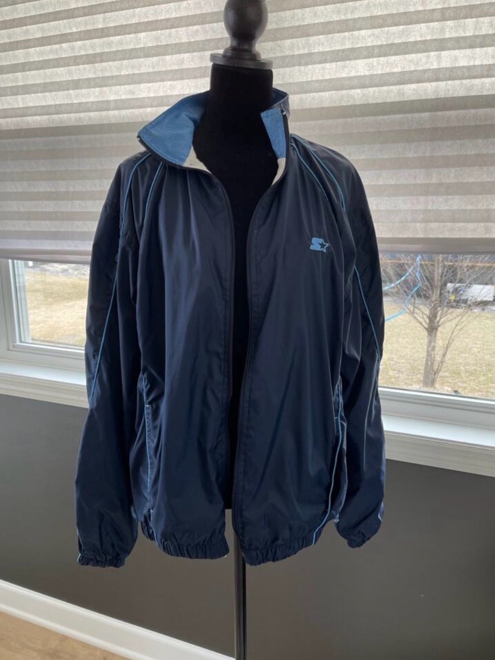 Blue starter windbreaker size s